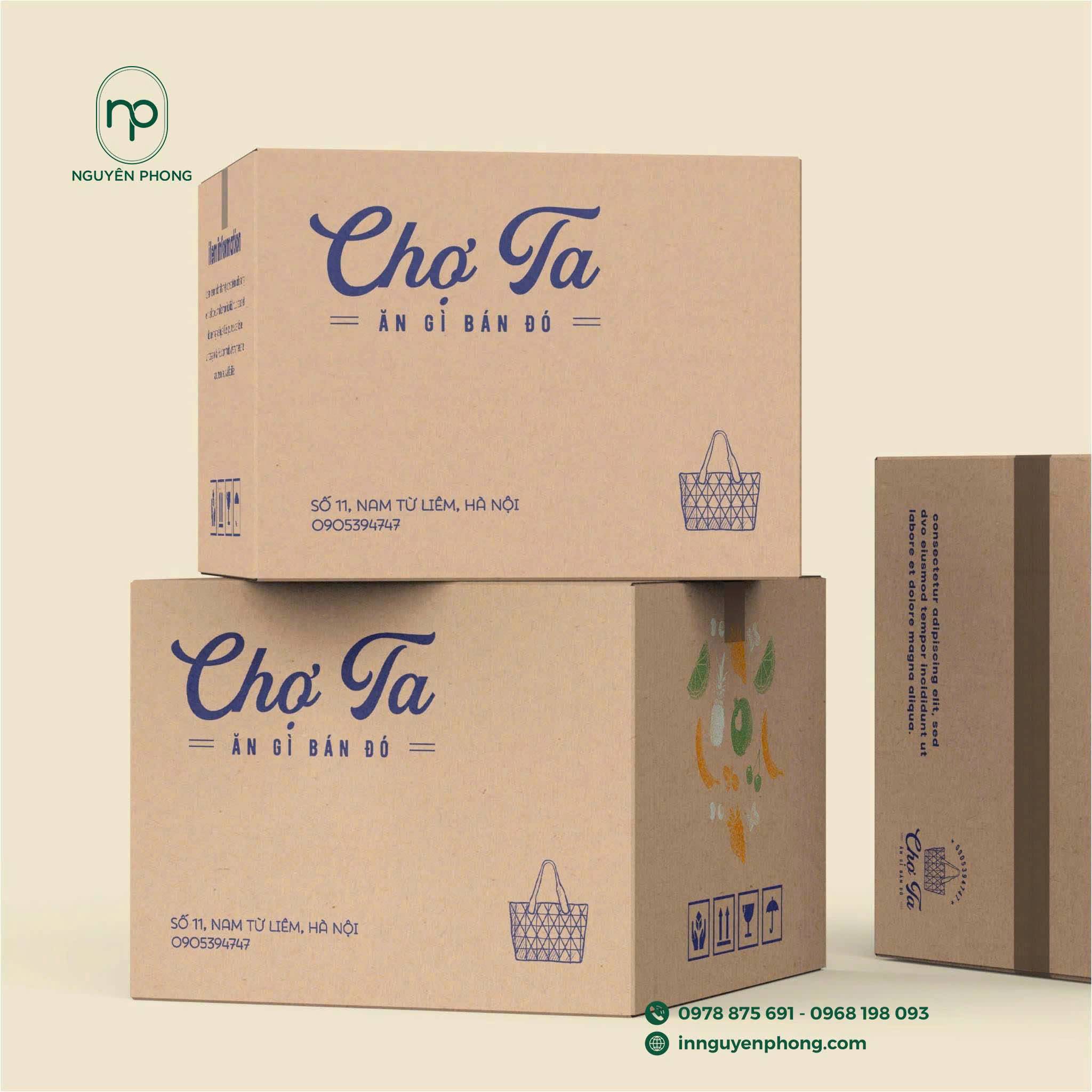 Thùng carton một mặt nâu, một mặt mộc